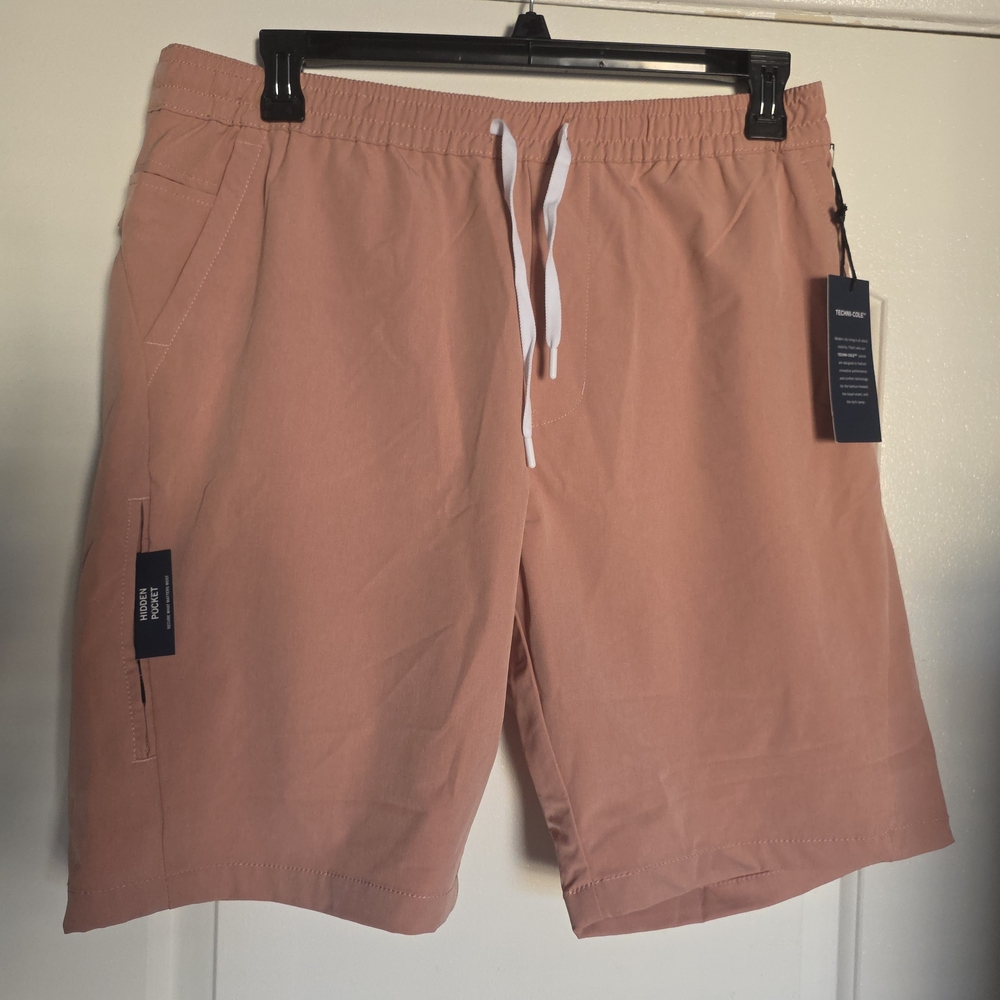 Men's Salmon Color Kenneth Cole Men's Tech Shorts Stretch XL
